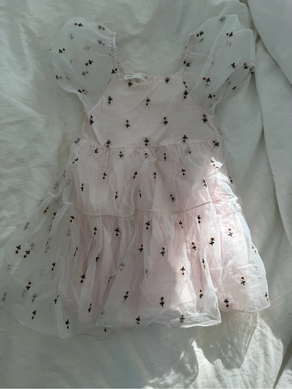 Zara Pale Pink floral dress